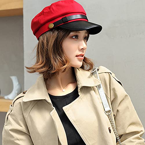 Image of Chauffeur Hat for Men Women Vintage Newsboy Cap Costume Hats Beret Cap