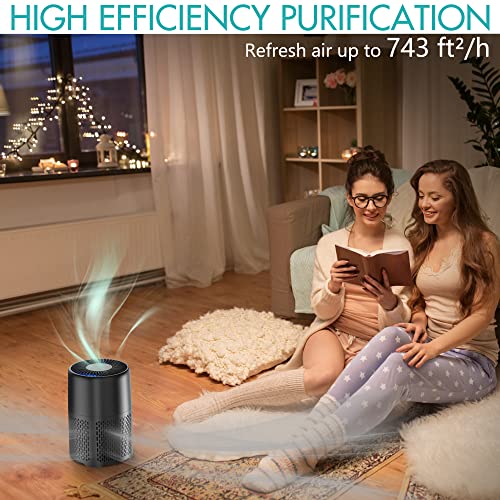Ayafato Air Purifiers For Home Large Room Bedroom Pets, H13 Hepa Air Filter, Filters Smoke Dust Mold Odor Allergies, Uv-C Light Helps Reduce Germ, Portable Air Cleaner With Remote Timers Child Lock For Home thumb #2