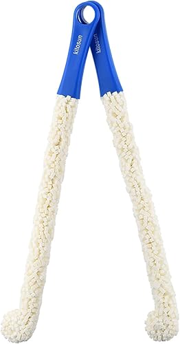 Limpiador de botellas de 16.7 pulgadas, cepillo de espuma largo flexible, herramientas de limpieza para cachimbas, jarrones, decantadores, botellas