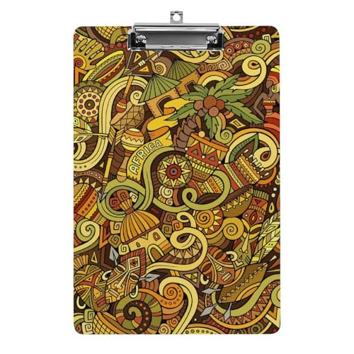 Planchette a pince jaune A4 pour prendre des notes partout