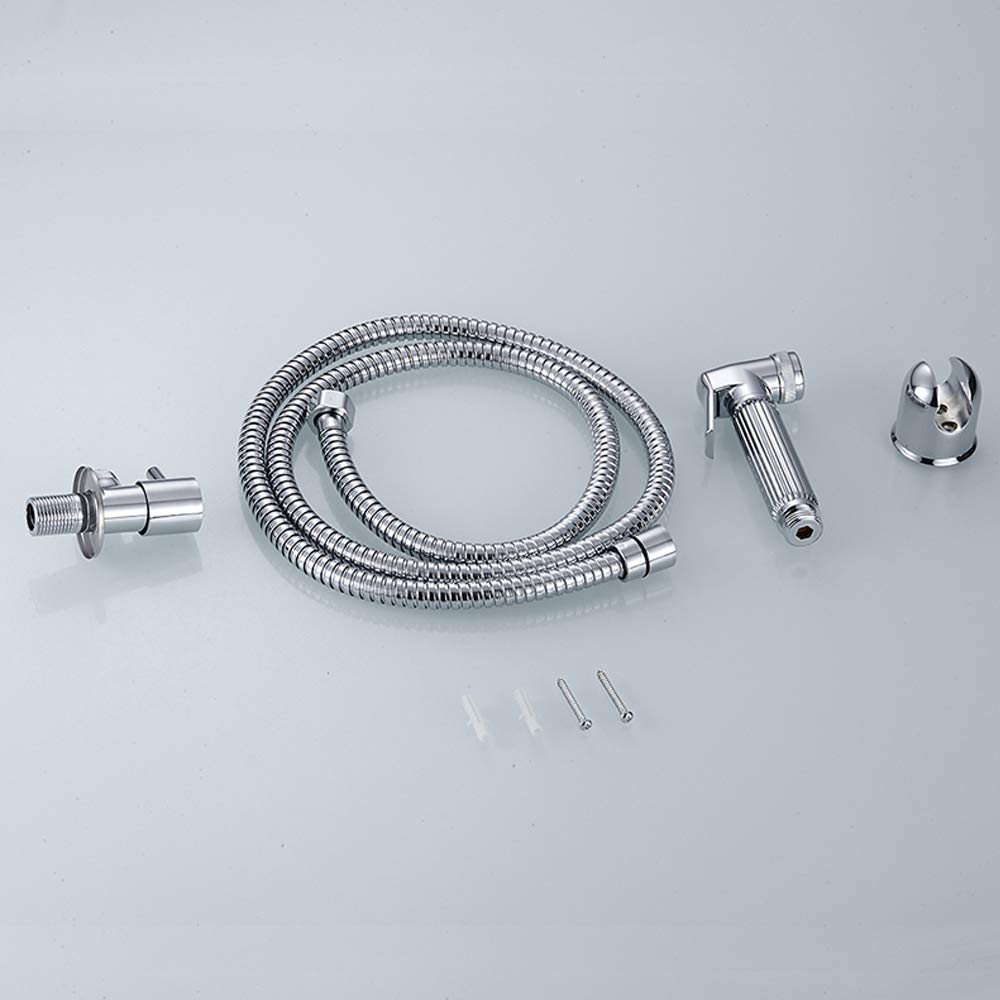 Moderne Chromé Bidet Pulvérisateur avec de l'eau Froide en Laiton Kit Pulvérisation Poignée Simple Vaporisateur Hygiénique Parfait Toilette Bidet Spray pour Hygiène Personnelle