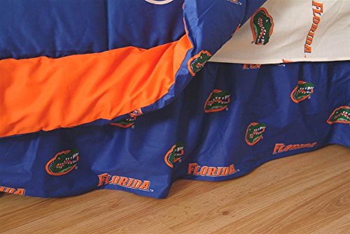 College Covers Everything Comfy Florida Gators Dust Ruffle Bed Skirt - King