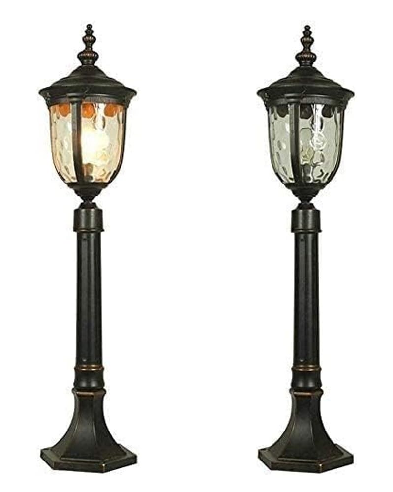 Lampa słupowa o przekątnej 33,5 cala ze szkłem falującym wodę