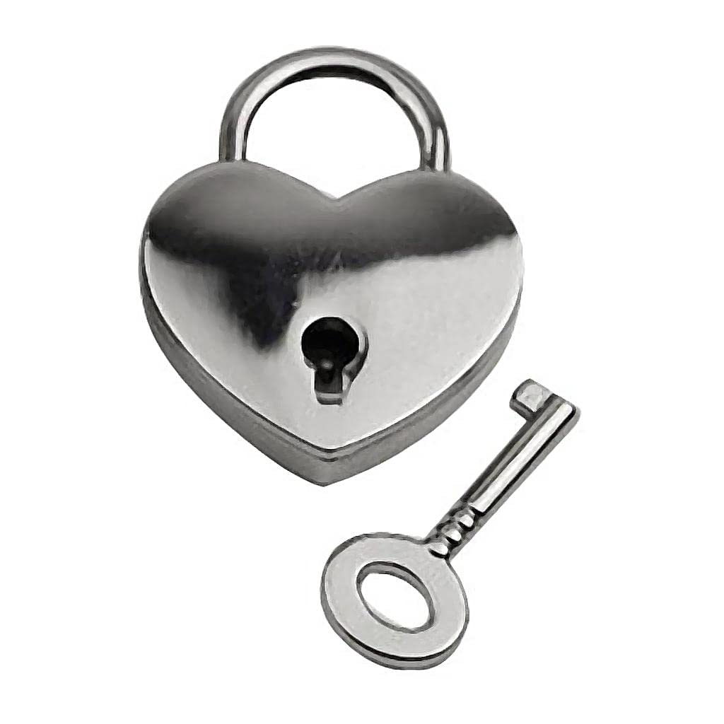zorlina mini padlock heart shape luggage case padlock with key silver