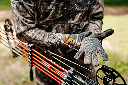 ScentLok Men's Full Season Midweight Bow Release Camo Hunting Gloves (Realtree Excape, X-Small) - Thumbnail 3