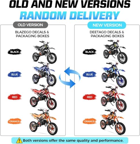 Image of DEETAGO 50cc Dirt Bike for Kids 5-13, 2-Stroke Gas Kids Dirt Bike