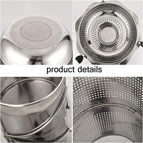 Olla gruesa de acero inoxidable 32cm para cocina doméstica miniatura 4