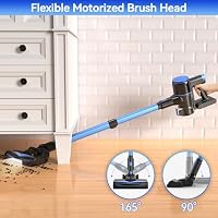 UML0 N8 Cordless Vacuum Cleaner,Lightweight Stick Vacuum with Powerful Suction,2200mAh Battery, Self-Standing, Rechargeable Vacuum Cleaners for Home Hardwood Floor Carpet Pet Hair — image 7