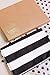 Ling's Moment Classic Black and White Striped Table Runner 12 x 72 Inches, 100% Cotton Machine Washable Colorfast