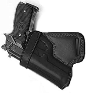 Cebeci 20894LB61 Left-Hand Leather Small of The Back (SoB) 20894 Holster Gun Belt, Black