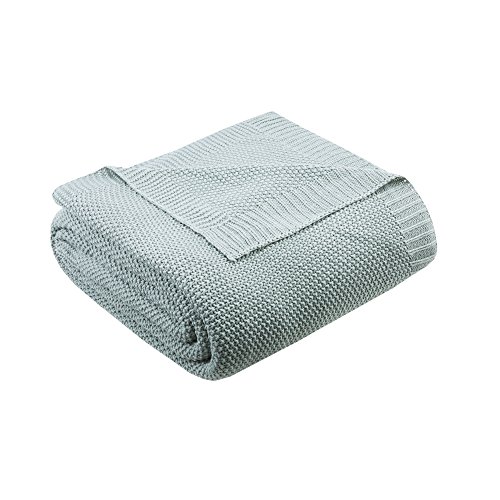Image of INK+IVY Bree Knit Throw Blanket for Bed, Sofa, and Couch, Lightweight, Breathable, Soft & Cozy Summer Blanket, King (108 in x 90 in), Ivory