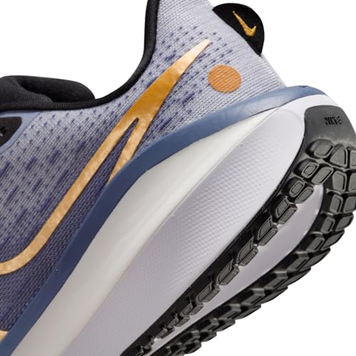Nike Vomero 17 Women's Road Running Shoes (FB8502-400, Diffused Blue/Ashen Slate/White/Metallic Gold) Size 6