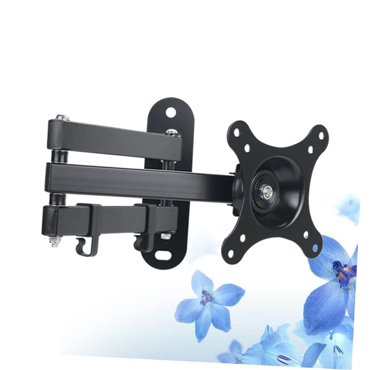 UPKOCH Supporto Tv Muro Fisso Con Di Gradi Per Monitor Lcd Led Da Staffa Per Installazione Semplice Ambienti Domestici e Commerciali Nero