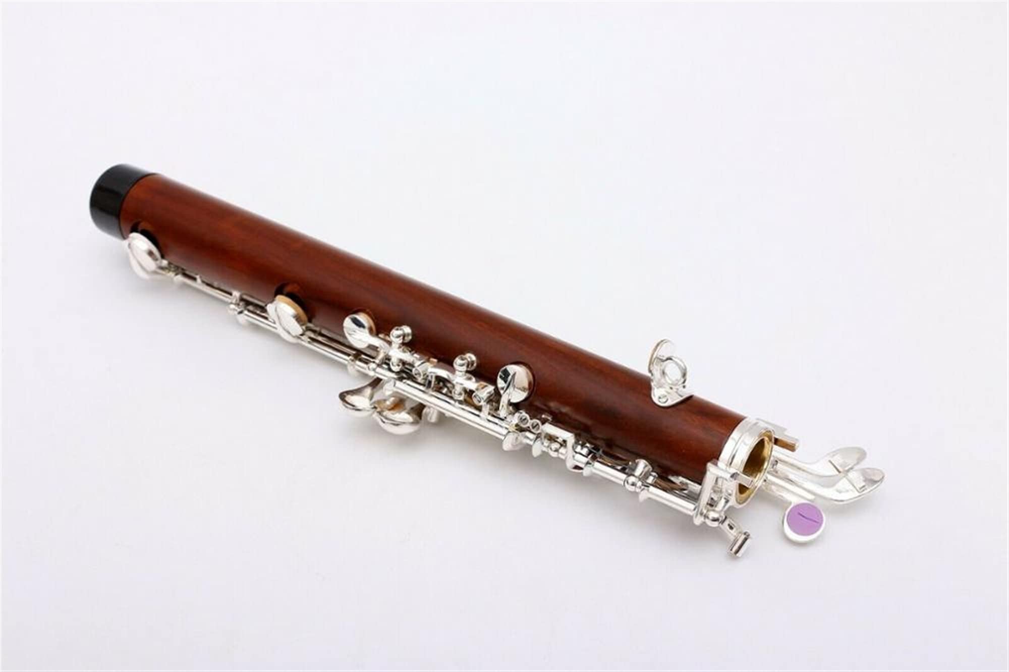 Strumento Oboe New Oboe C Key Hard Gomma Wood Left Octave Resonance F con Custodia in Pelle Principiante di Oboe
