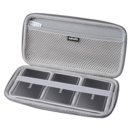 Boîtier rigide pour Samsung T7 Touch Adada : rangement antichoc triple compartiment USB 3.2