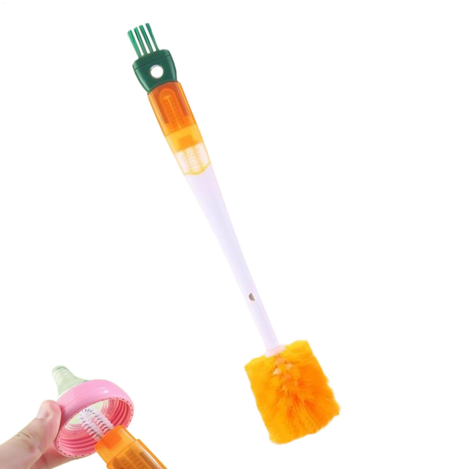 Bottle Cleaning Brush, 5-in-1 Bottle Washer Brush, Multifunctional Thermal Cup Clean Scrubber, Cleaning Supplies For Glasswares, Mugs, Wine Glasses