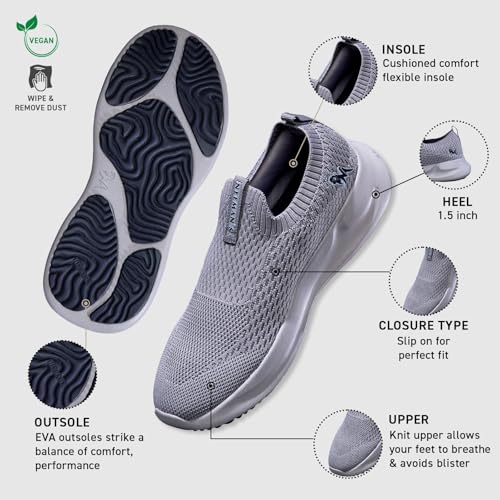 Image of Neeman's Knit Trainers for Men | Breathable & Stretchy Gym Shoes with Cushioned Sole | Supportive, Lightweight & Built for Every Workout