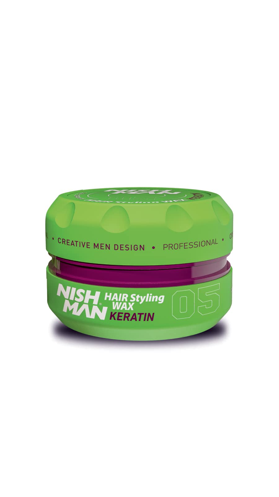 Nishman Hair Styling Hair Wax Keratin: Gloss Finish | Water Soluble | Shine Hair Style | Re-Stylable Wax for Men (100g/100ml)-image-9