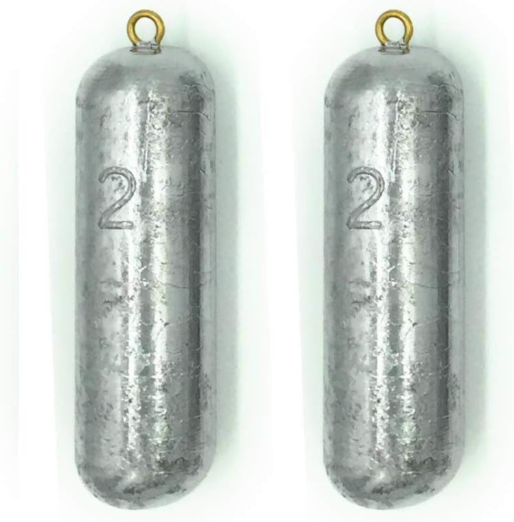 END GAME Deep Drop Fishing Lead Weight Sinker, 2lb-5lb Available, Fits in Rodholder, Made in The USA