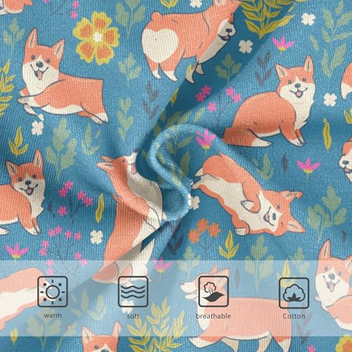 Girls' Underwear Cartoon Corgi Cute Cotton Stretch Comfort Toddler Panties3
