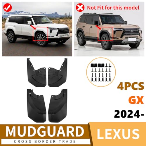 Garde-boue Lexus GX 2024-2026 accessoire auto kit bavettes 4PC - 2
