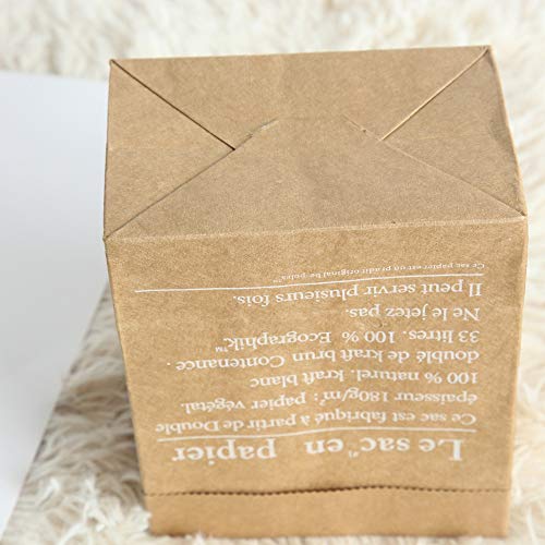 Fan-Ling 2019 New Cute Mini Paper Bag,Kraft Paper Storage Bag,Baby Kids Toys Fruit Flower Storage Bag,Versatile,Easy Folding, Stacking, Storage Space Saving (A)
