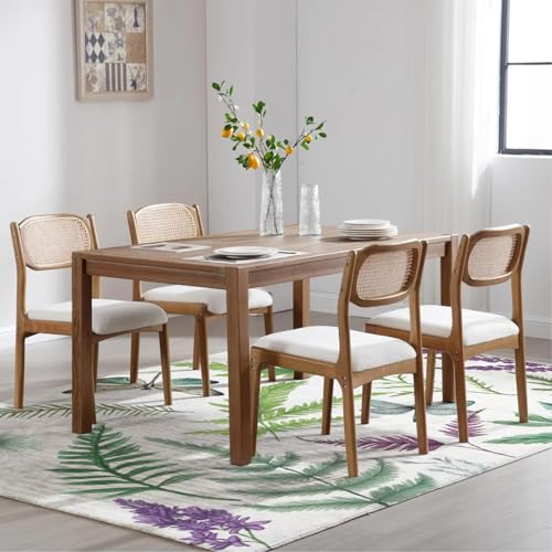 Tapis 3D libellule fougère 90x150cm lavable et doux - 4
