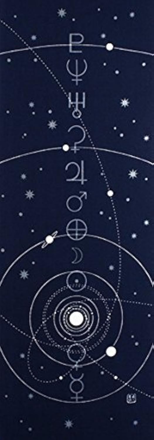 染の安坊 Anbo Tenugui Hand Towel, Planet (Navy), 100% Cotton, Made in Japan, 13.8 x 39.4 inches