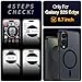 hitfine Magnetic for Samsung Galaxy S25 edge Case[Compatible with MagSafe][Built-in Invisible Kickstand][Military Grade Shockproof]Slim Translucent Matte Phone Case for Samsung Galaxy S25 edge(Black)