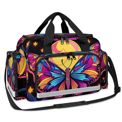 GzLeyigou First Aid Bags Empty, Tiny Butterfly Emergency Bag First Aid Kit Multiple Compartment Kit Carrier On Call Trauma Bag For Paramedics Emergency Medical Supplies Kit