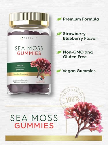 Carlyle Sea Moss Gummies (70 ct, Strawberry Blueberry) — view 4
