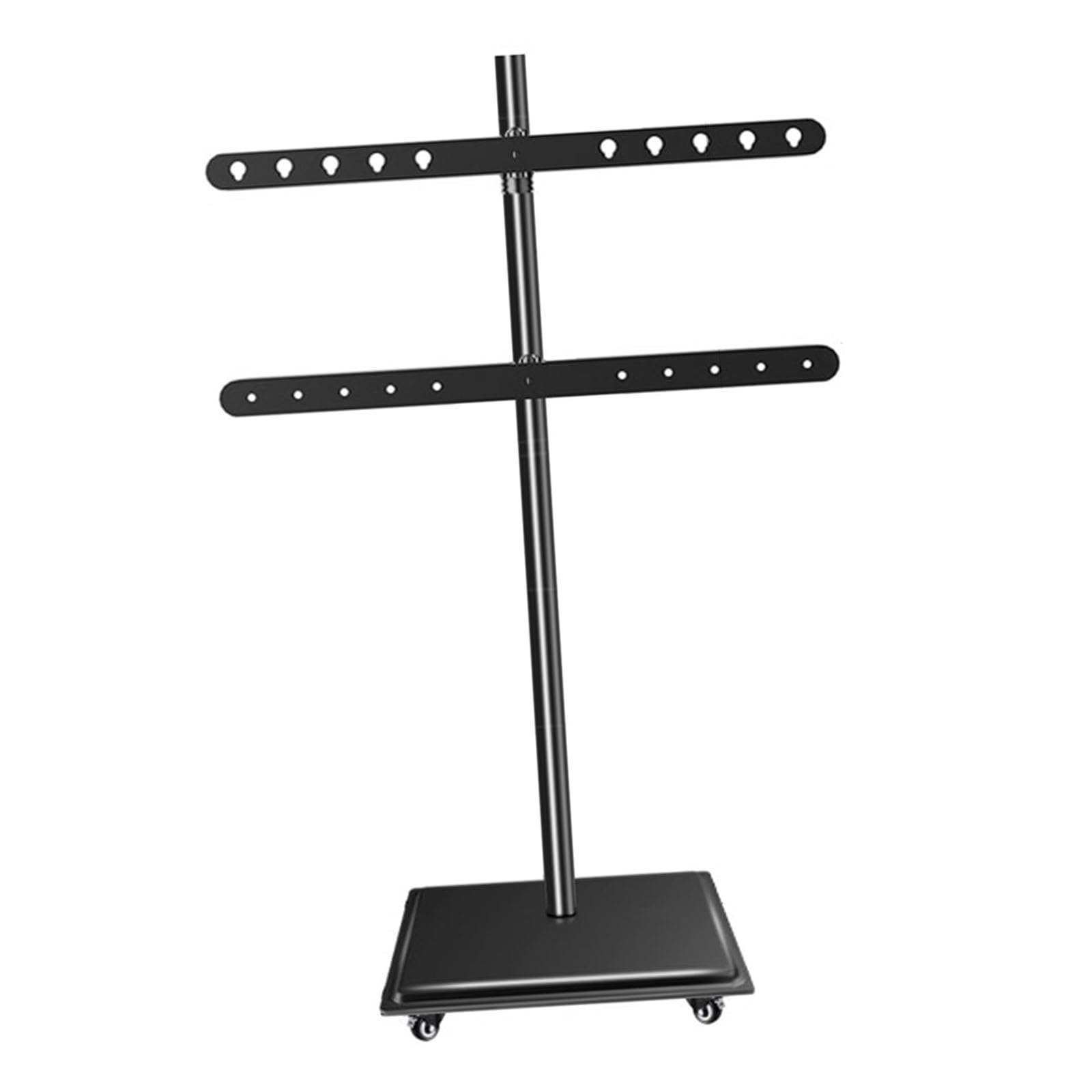 HPTHLY Mobile Tv Cart On Wheels For 32-65 Inch Tvs, Height Adjustable Rolling Floor Stand With Cable Tie Hole Design, Max Vesa 660X400Mm