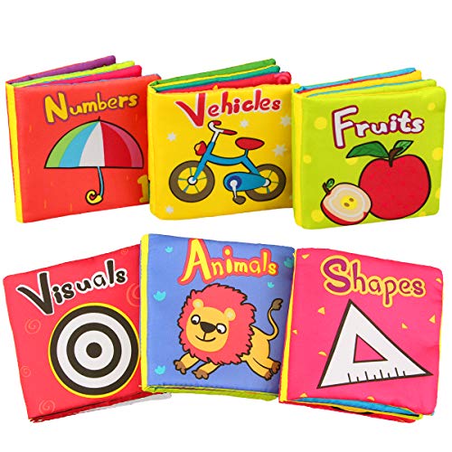 Aitey Baby Books for 6 to 12 Months, Baby Toys Soft Cloth Crinkle Books Educational Toys for 1 Year  - //coolthings.us