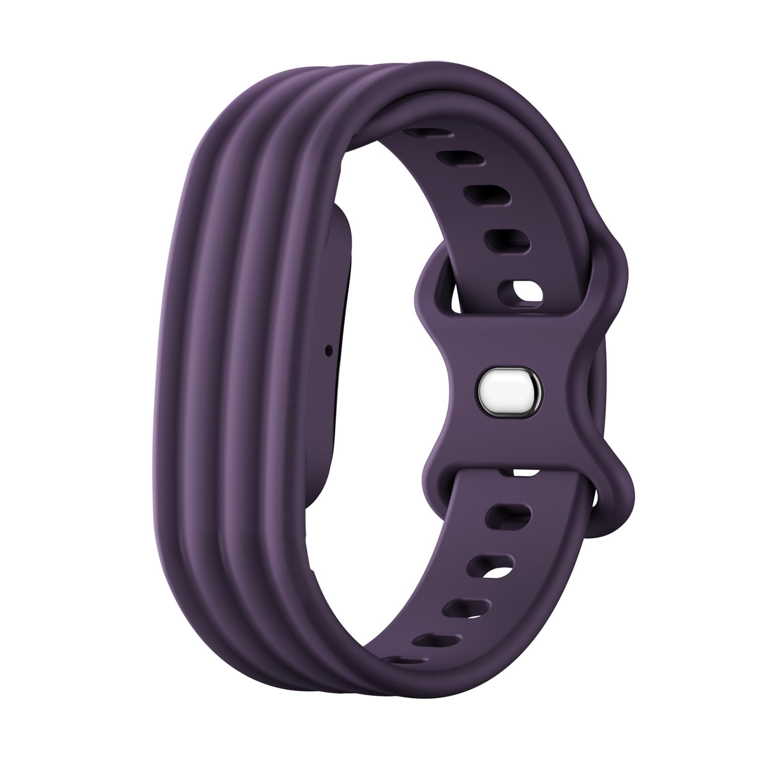 Silicone Sport Band For Google Fitbit Air Waterproof & Sweatproof Soft Perforated Wristband Multi-Purpose Adjustable Buckle Replacement Straps for Fitness Hiking Running