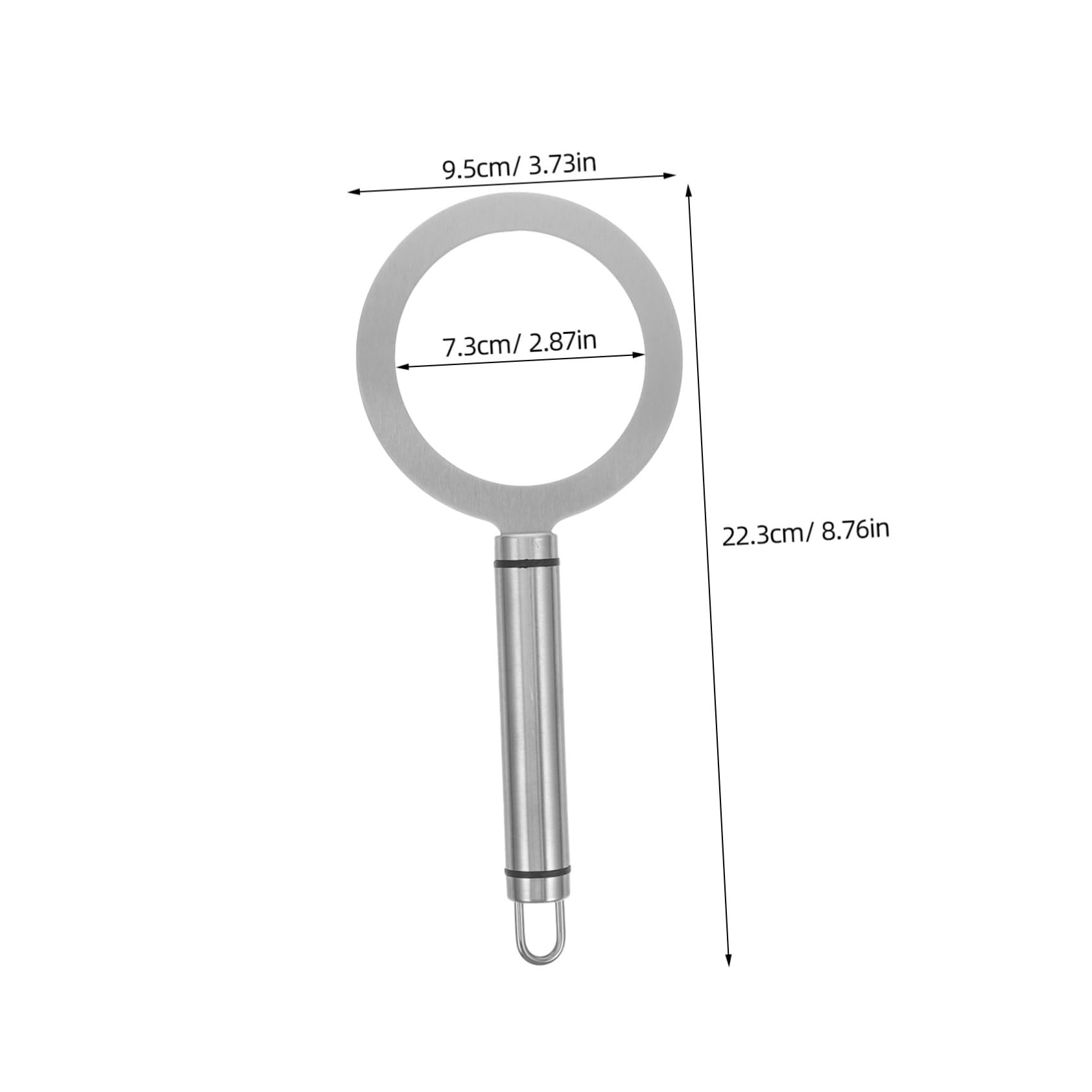 Garneck Stainless Steel Diy Milk Tea Baking Ring Brulee Milk Cup Rim Protector for Dessert Shop