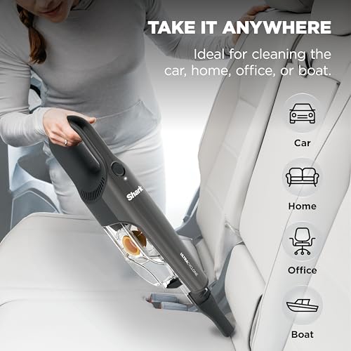 Image of Shark UltraCyclone Pet Pro Plus Cordless Hand Vacuum, Powerful Suction, Handheld Vacuum for Car & Home, Pet Power Brush, Crevice Tool, Scrubbing Brush, XL Dust Cup, Black, CH951