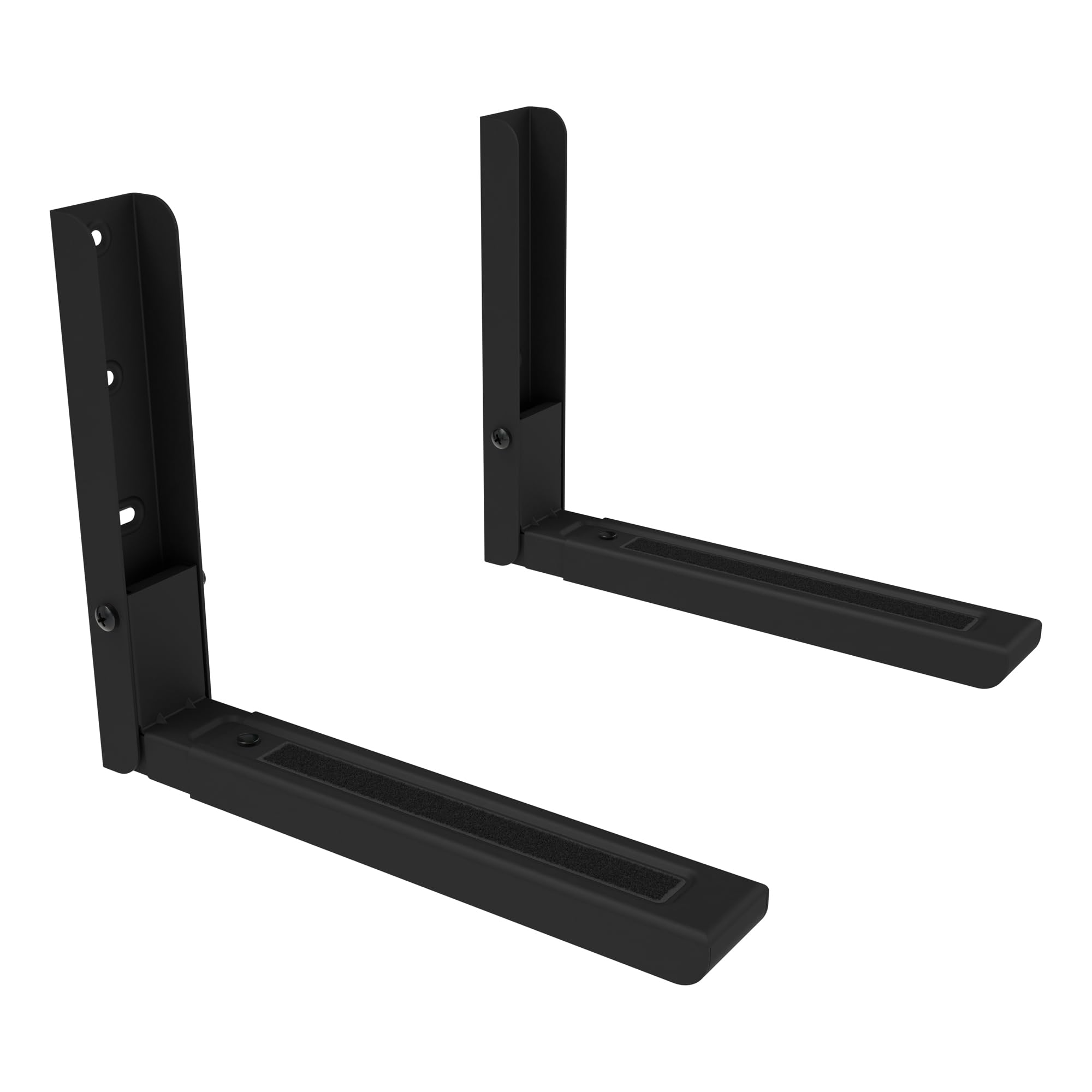 Mahara Soporte de Pared para Microndas, Produndidad Ajustable (287 - 450mm), Peso maximo 45 KG, Negro