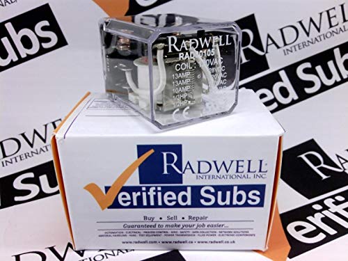 RADWELL Verified Substitute RM703615-SUB 120VAC, 13A 3PDT Plug in Relay