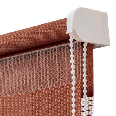 GoodHome Elin 2 - Store Enrouleur Jour/Nuit Terracotta 80 x 180 cm.