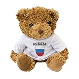 London Teddy Bears Oso de Peluche con la Bandera de Rusia – Regalo Ruso para fanático de Rössyyсkаement
