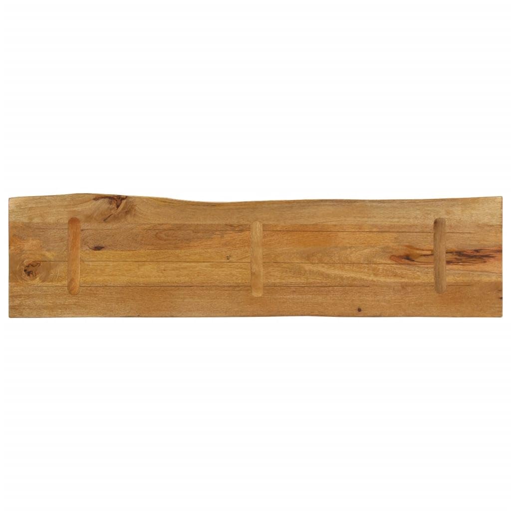vidaXL Tablero de Mesa Borde Natural Madera Maciza Mango 160x40x2,5 cm