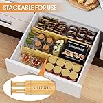 Bamboo Drawer Dividers Organizers, Kitchen Drawer Organizer, Adjustable Drawer Divider for Clothes, Kitchen, Dresser, Bedroom, Bathroom and Office, 4-Pack (Natural, 12-17 IN) - Image 5