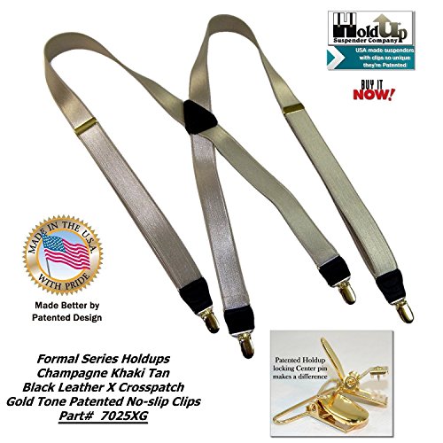 Image of Hold-Up Formal Series Men's X & Y-Back Suspenders with No-Slip Clips