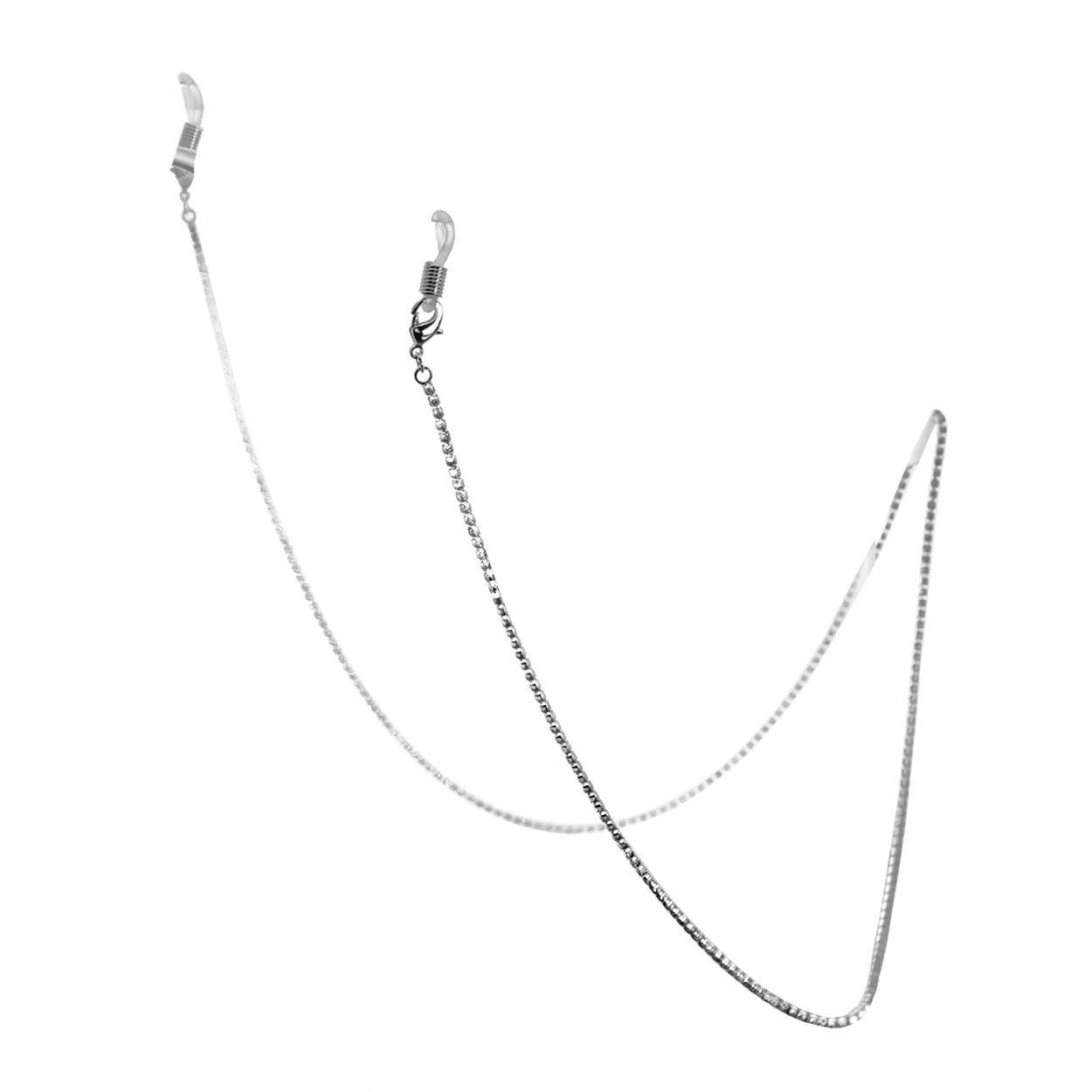 NTLX Mask Holder Straps Lanyard Necklace – Eyeglasses Holder Straps Lanyard Necklace - Sparkling Rhinestone Crystals