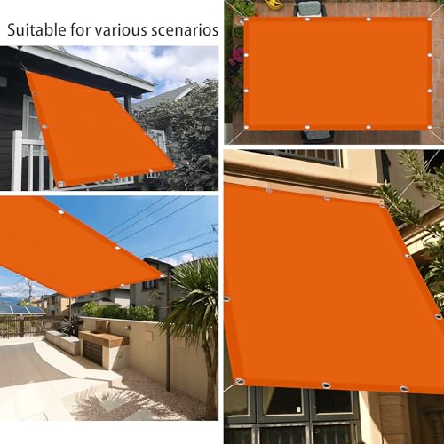Voile d'ombrage de balcon orange 160x400 cm pour vos repas d'été