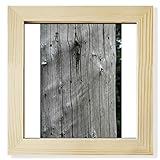 Cantidad del paquete: 1 marco Marco de fotos cuadrado de pared con diseño de baúl agrietado, color gris y blanco