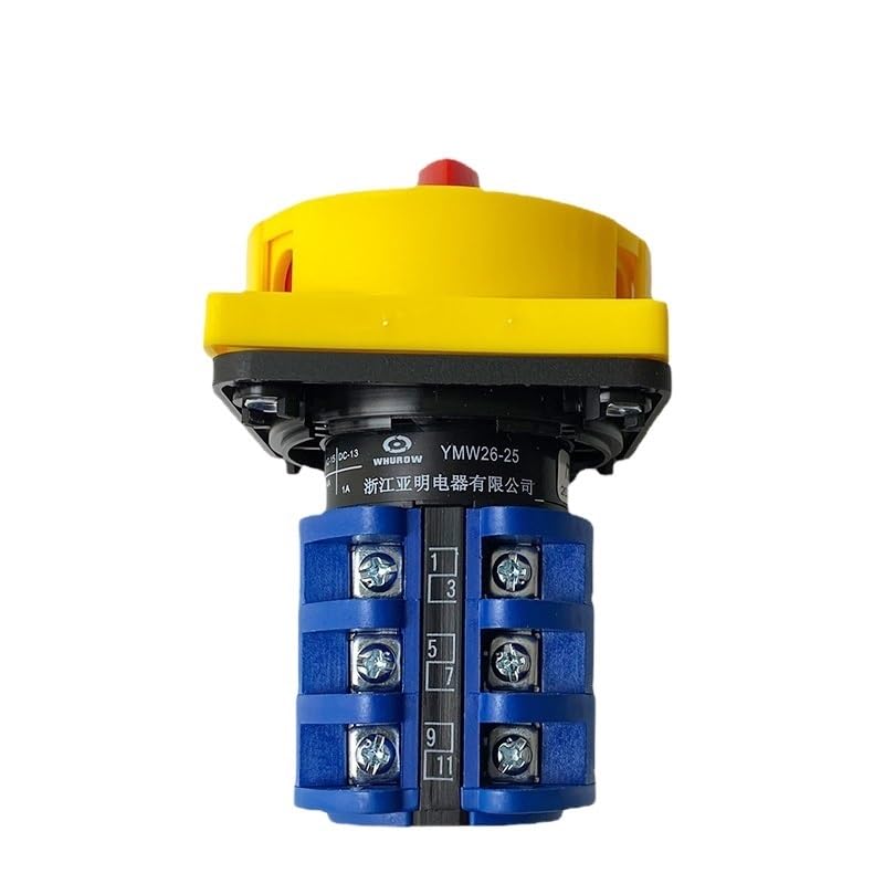 LW26-25/3GS Changeover Rotary Cam Switch 690V 25A 3 Poles 2 Position Off-ON with Padlock Safety Control Motor