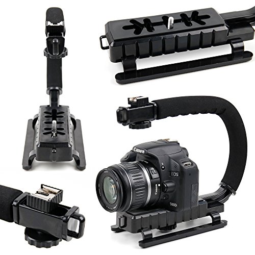 DURAGADGET Stabilisateur pour caméra Sport TecTecTec! XPRO 2, ThiEYE i60e, TnB, HD 2, Veho VCC-006-K1 et Vemont 1080P et Accessoires