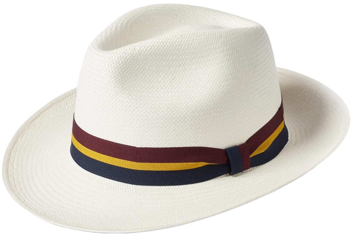Failsworth Millinery Regimental Panama Hat in Bleach, size: XL