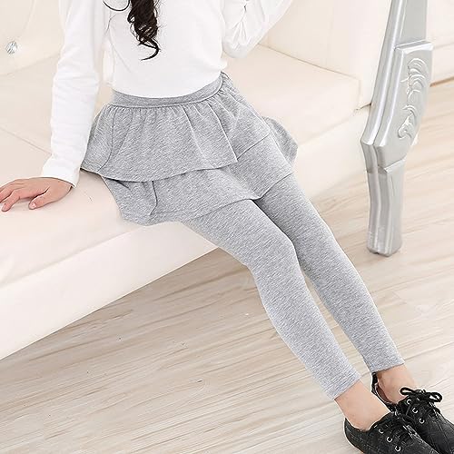 Girls Leggings Tutu Skirt Pants Kids Cotton Footless Tights Baby Kids Regular Solid Skirt Fall Pants Outfits2